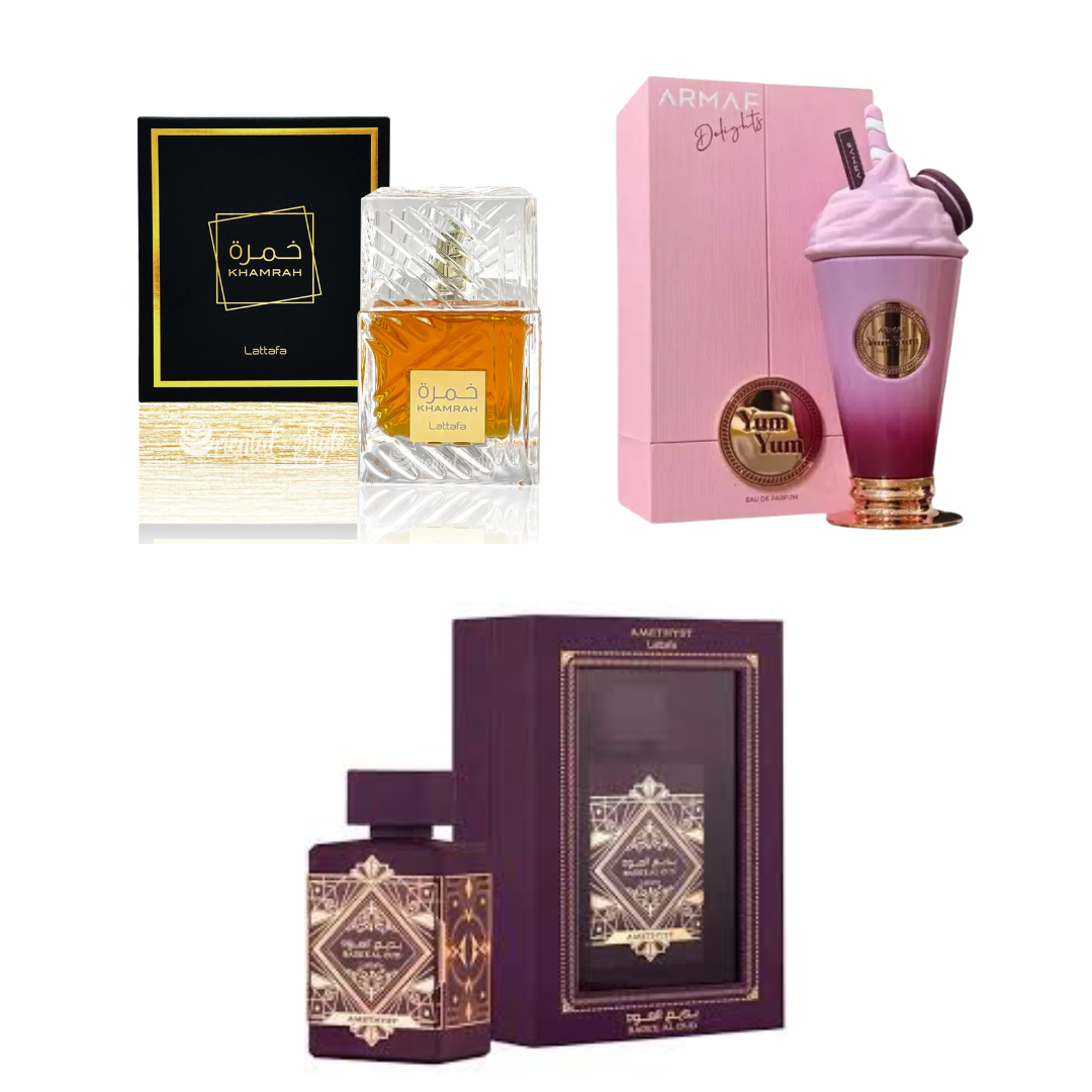 KHAMRAHCOFRE+YUM YUM+LATTAFAAMETHYSCOFRE